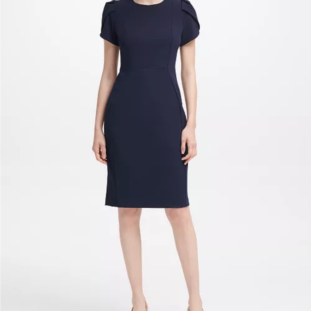 Calvin Klein Navy Midi Dress